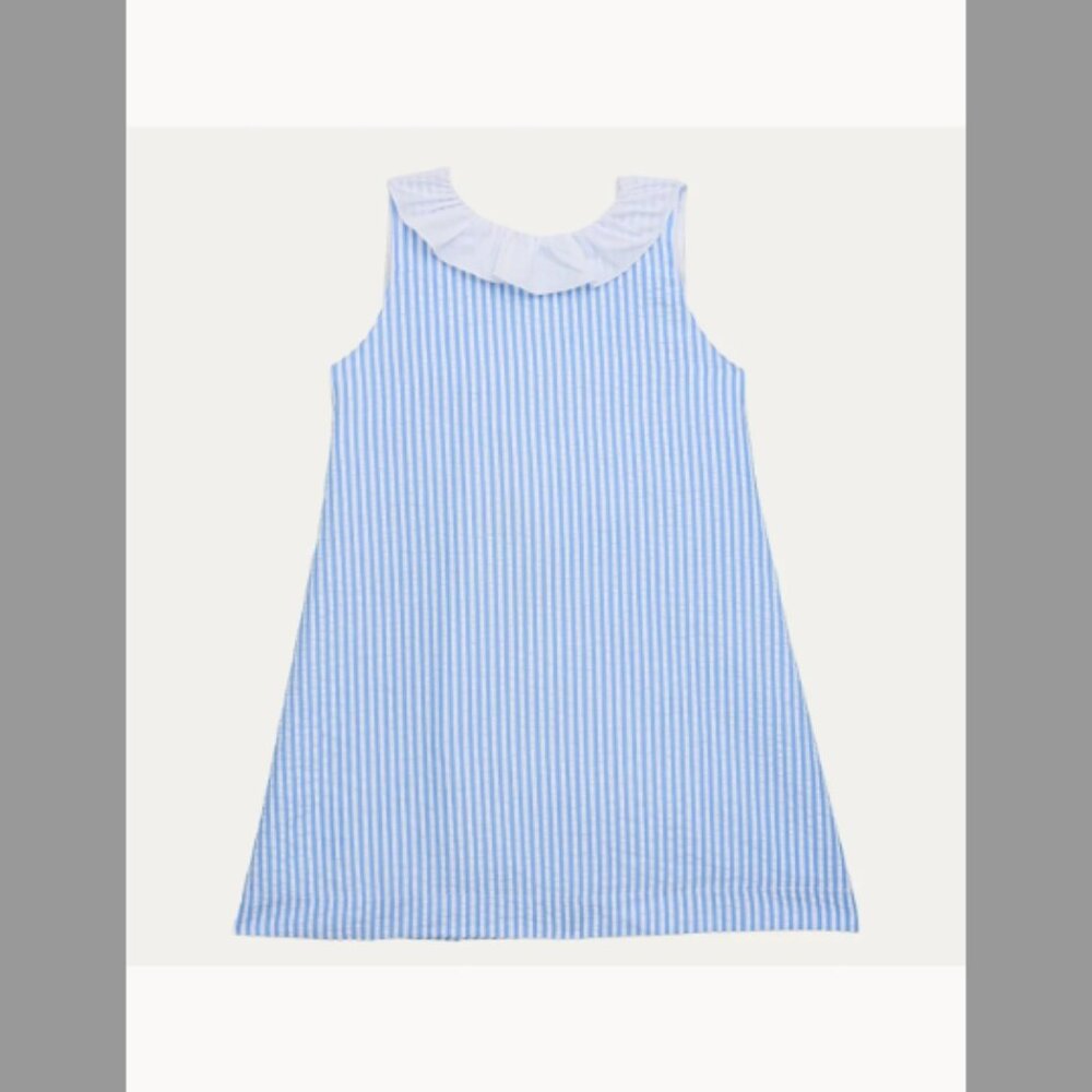 Mariella Ferrari Sleeveless Stripe Dress W Eric Rac Waist (Size 10) (Orig. $140)